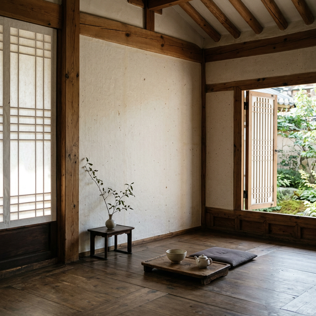 A quiet room with architectural negative space, where absenc